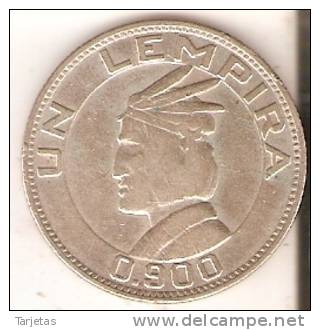 MONEDA DE PLATA DE HONDURAS DE 1 LEMPIRA DEL AÑO 1935 (COIN) SILVER,ARGENT. - Honduras