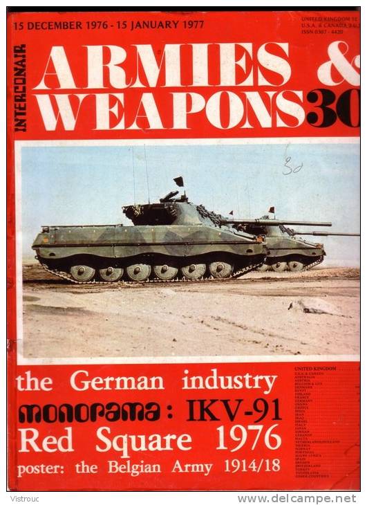 " ARMIES & WEAPONS N° 30 "-  Dec 1976 / Jan 1977 - Histoire