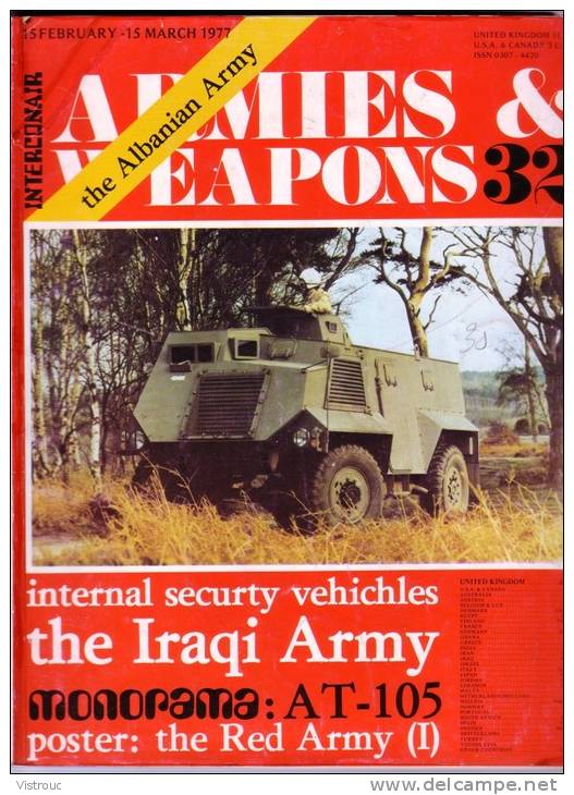 " ARMIES & WEAPONS N° 32 "-  Mar 1977 - Other & Unclassified