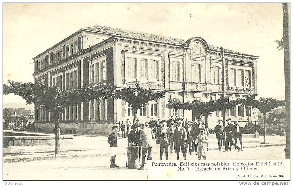 SPAIN - PONTEVEDRA - ESCUELA DE ARTES Y OFICIOS 1910 PC - Pontevedra