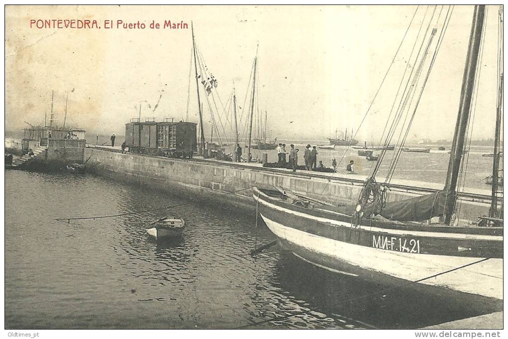SPAIN - PONTEVEDRA - EL PUERTO DE MARIN 1915 PC - Pontevedra