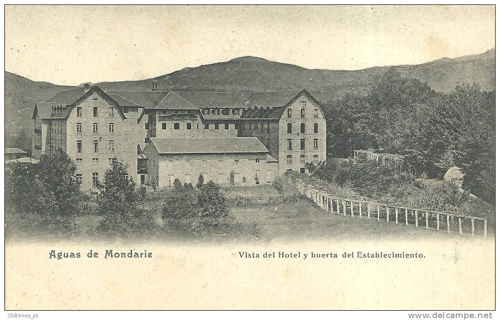 SPAIN -  MONDARIZ -  VISTA GERAL DEL HOTEL DEL ESTABLECIMIENTO 1910 PC - Pontevedra