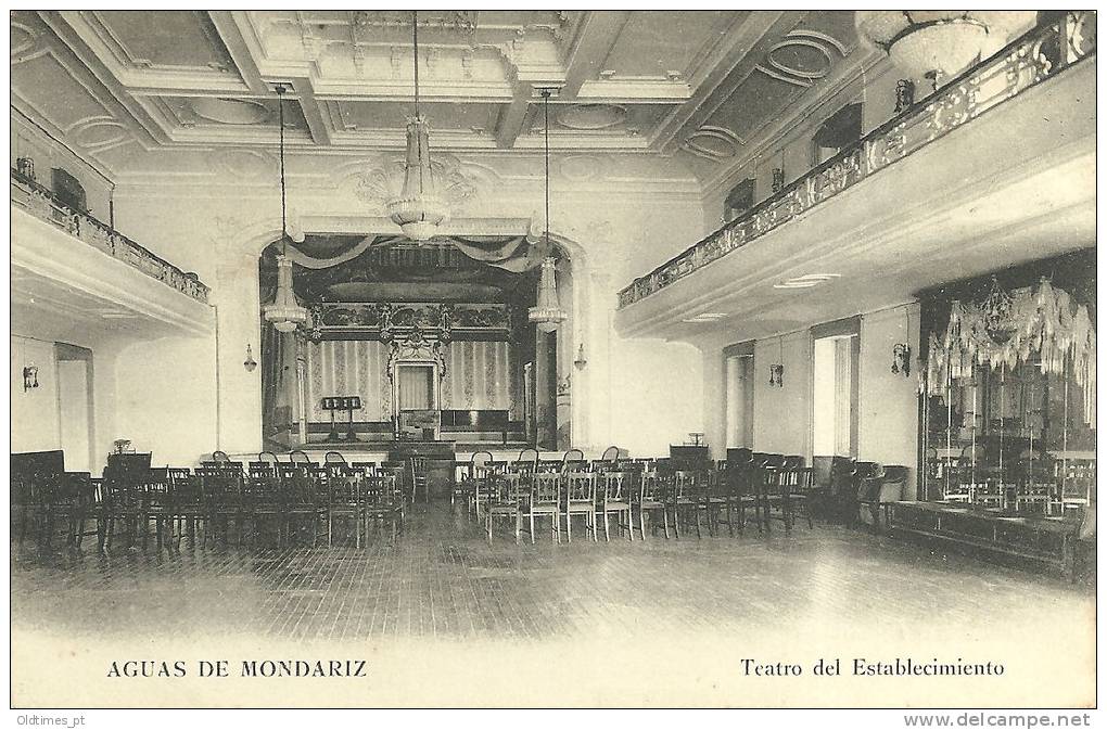 SPAIN -  MONDARIZ -  TEATRO DEL ESTABLECIMIENTO 1910 PC - Pontevedra