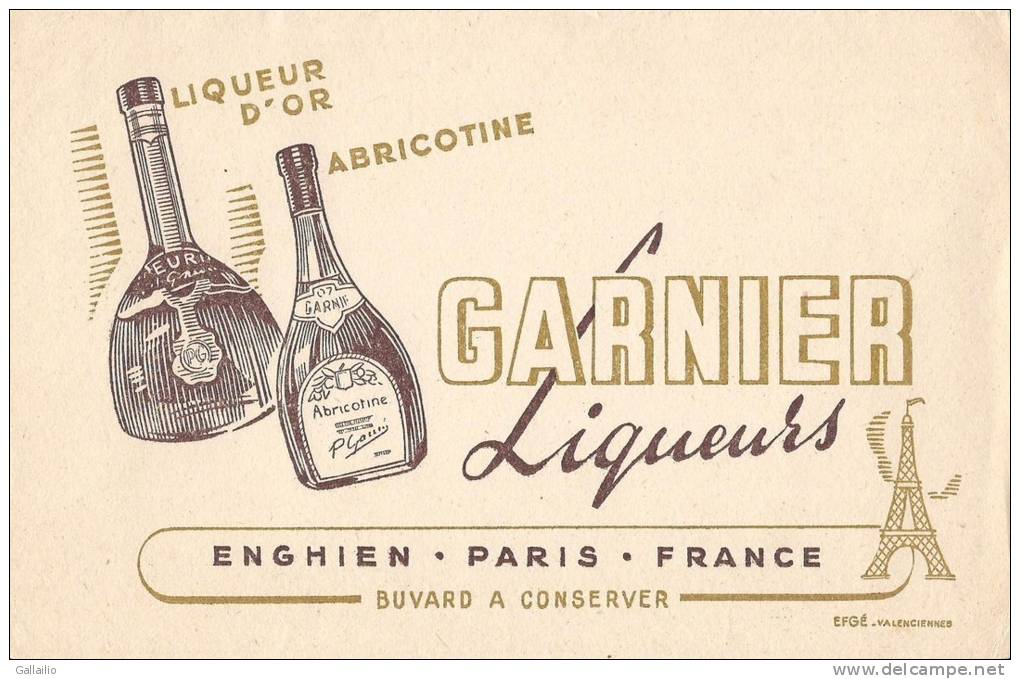 GARNIER LIQUEURS ENGHIEN PARIS LIQUEUR D'OR ABRICOTINE - Liquor & Beer