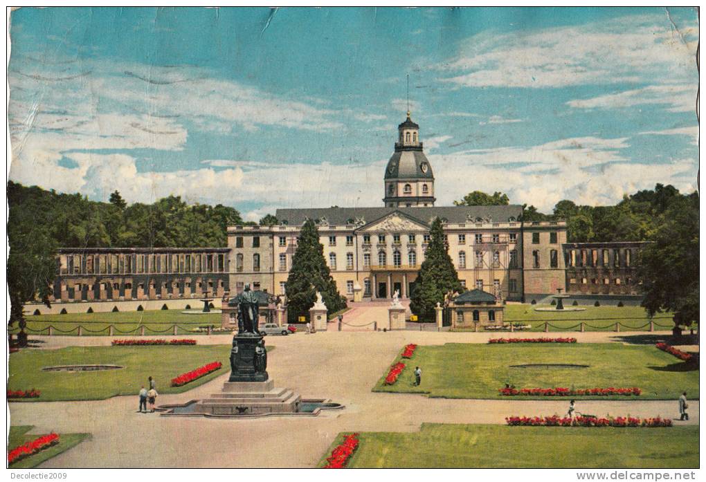 BR3165 Schloss, Landesmuseum  2 Scans - Karlsruhe