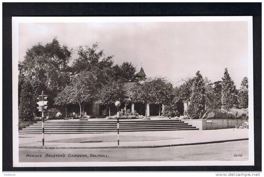 RB 871 - Real Photo Postcard Entrance To Horace Brueton's Gardens Solihull Warwickshire - Other & Unclassified