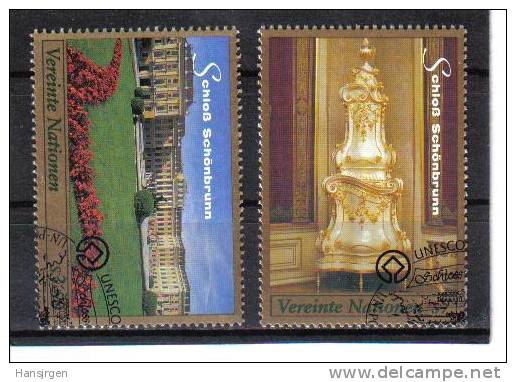 GEF279 VEREINTE NATIONEN UNO WIEN 1998 MICHL NR.  270-271 Used / GESTEMPELT - Oblitérés