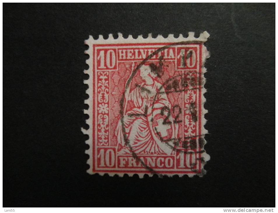 Schweiz Sitzende Helvetia  1867  Michel 30 D  (20%) - Used Stamps