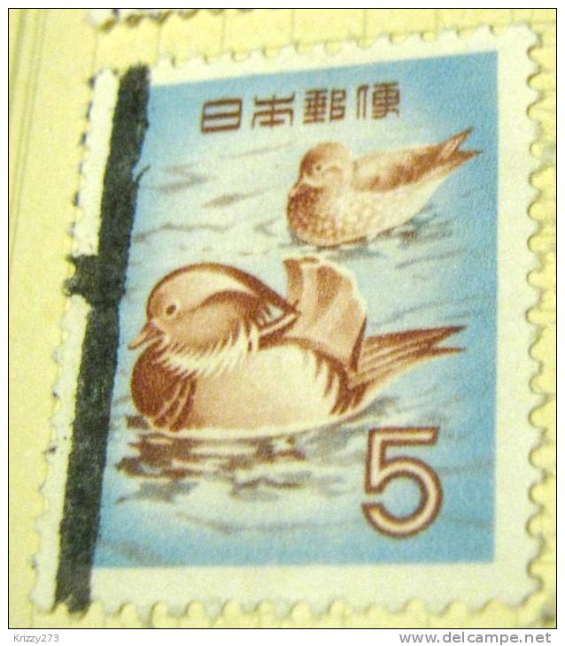 Japan 1952 Mandarin Ducks 5y - Used - Oblitérés