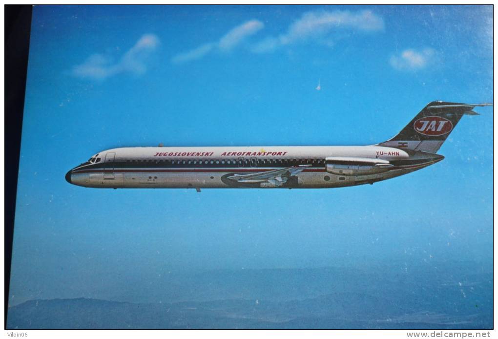 JAT  YUGOSLAV AIRLINES  DC 9   AIRLINE ISSUE - 1946-....: Moderne