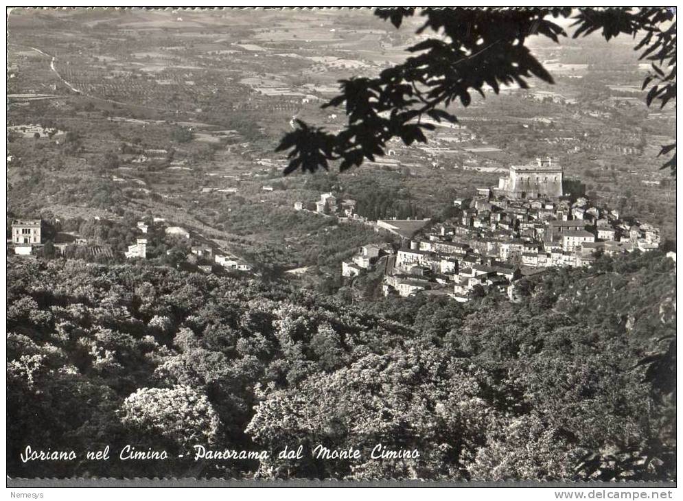 1959 SORIANO NEL CIMINO PANORAMA DAL MONTE CIMINO FG V SEE 2 SCAN - Viterbo