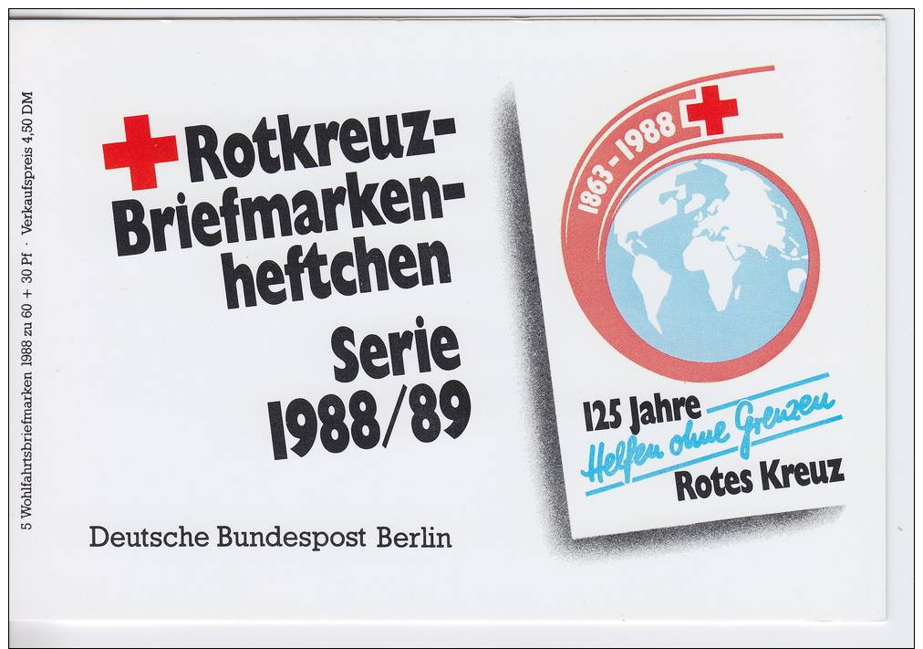 Berlin MH Mi.819 Rotes Kreuz  Postfris - Postzegelboekjes