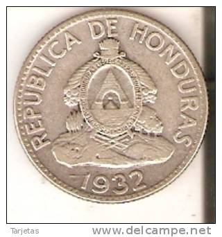 MONEDA DE PLATA DE HONDURAS DE 50 CENTAVOS DEL AÑO 1932  (COIN) SILVER,ARGENT. - Honduras
