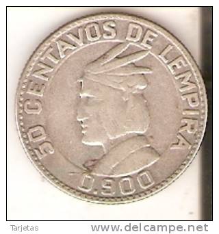 MONEDA DE PLATA DE HONDURAS DE 50 CENTAVOS DEL AÑO 1932  (COIN) SILVER,ARGENT. - Honduras