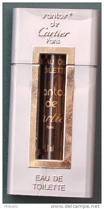 Echantillon De Parfum "Santos" De Cartier. En Tube De 1.1ml - Parfumproben - Phiolen