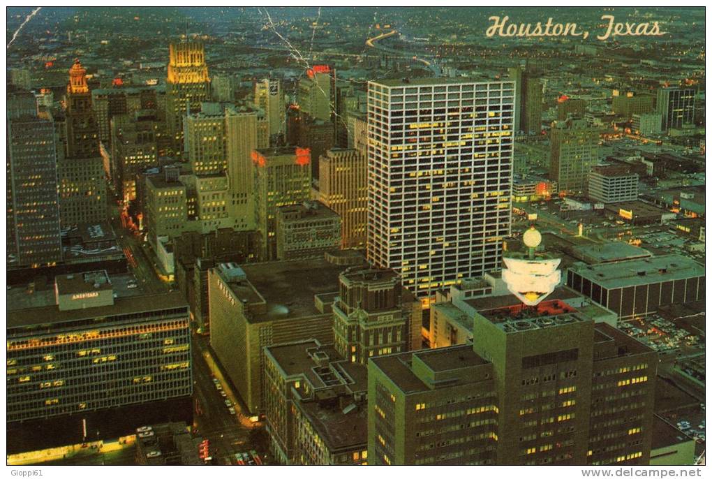 Houston - Panorama, Notturno - Houston