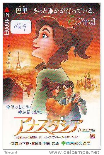 Carte Prépayée Japon * DISNEY  (1169) TOKYO DISNEY RESORT * TRAIN * RESORT LINE * PREPAID CARD JAPAN * ANASTASIA - Disney