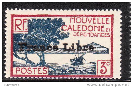 New Caledonia 1941 Overprint In Black 3c MNH - Neufs