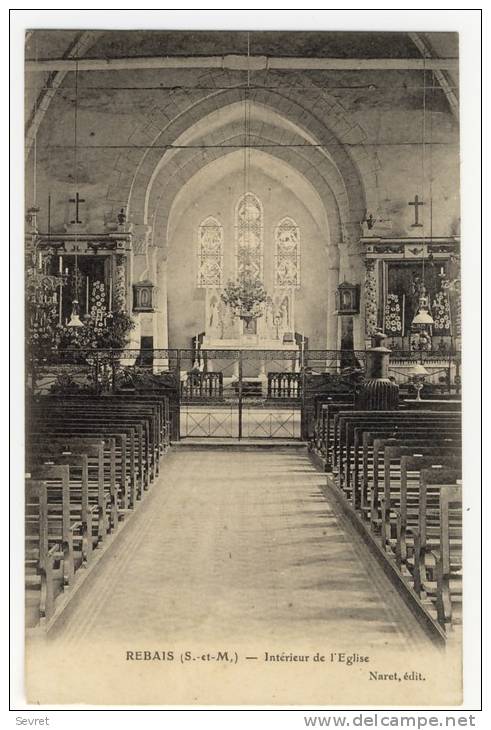 REBAIS  - Intérieur De L'Eglise. - Rebais