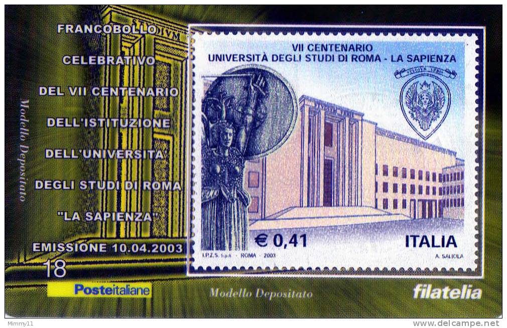 Lotto 01 - Tess.Fil. N°  18  -  Anno 2003.....++++ - Collections