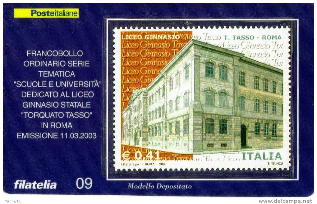 Lotto 01 - Tess.Fil. N°  09  -  Anno 2003.....++++ - Collections