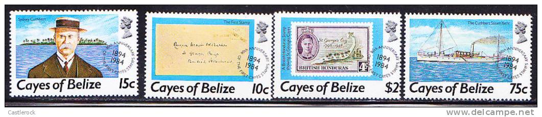 T)CAYES OF BELIZE 1984 FIRST CAYES STAMPS 90TH ANNIVERSARY MNH. - Belize (1973-...)