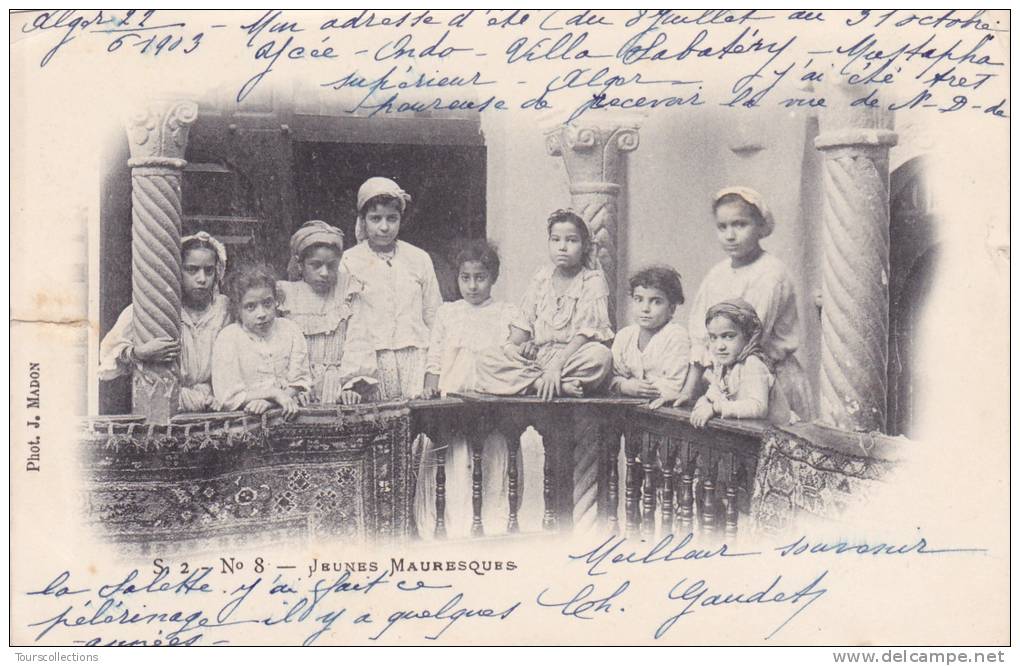 ALGERIE @ ALGER  En 1903 @ Jeunes Mauresques @ Fillettes Enfants - Niños