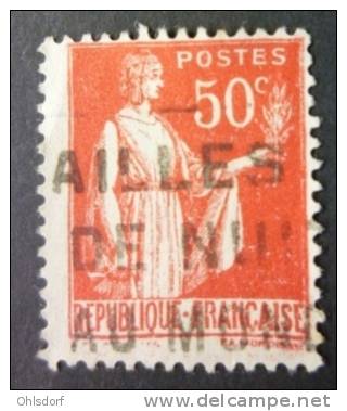 FRANCE 1932-33: Maury 283 I K, Signature Absente, O - LIVRAISON GRATUITE A PARTIR DE 10 EUROS - 1932-39 Vrede