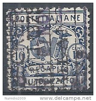 1928 REGNO USATO RECAPITO AUTORIZZATO 10 CENT D. 14 - RR10686 - Eilsendung (Eilpost)