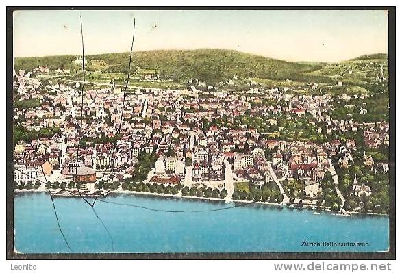 ZÜRICH Ballonaufnahme Ca. 1915 - Montgolfières