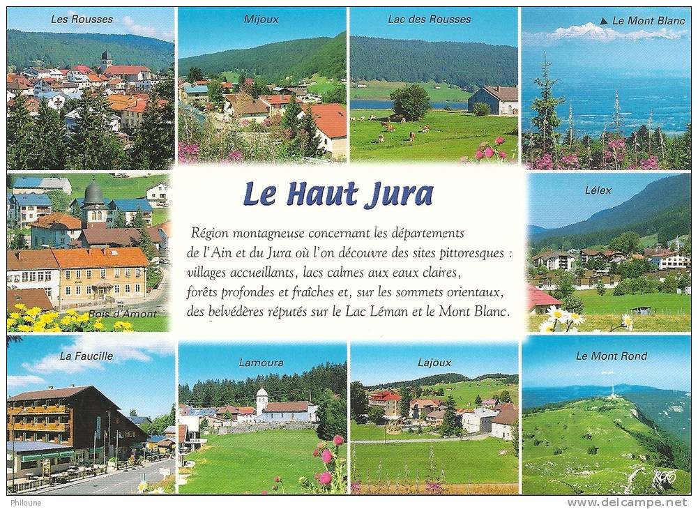 Le Haut Jura, Carte Multivues Ref 1206-166/7 - Otros