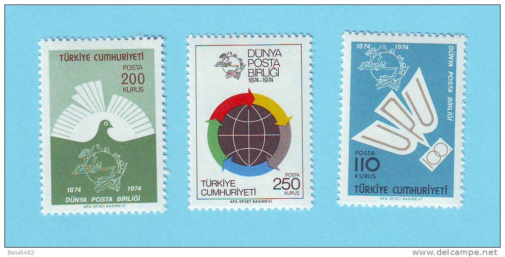 TURQUIE TURKIYE UPU OISEAU 1974 / MNH** / AQ 108 - Neufs