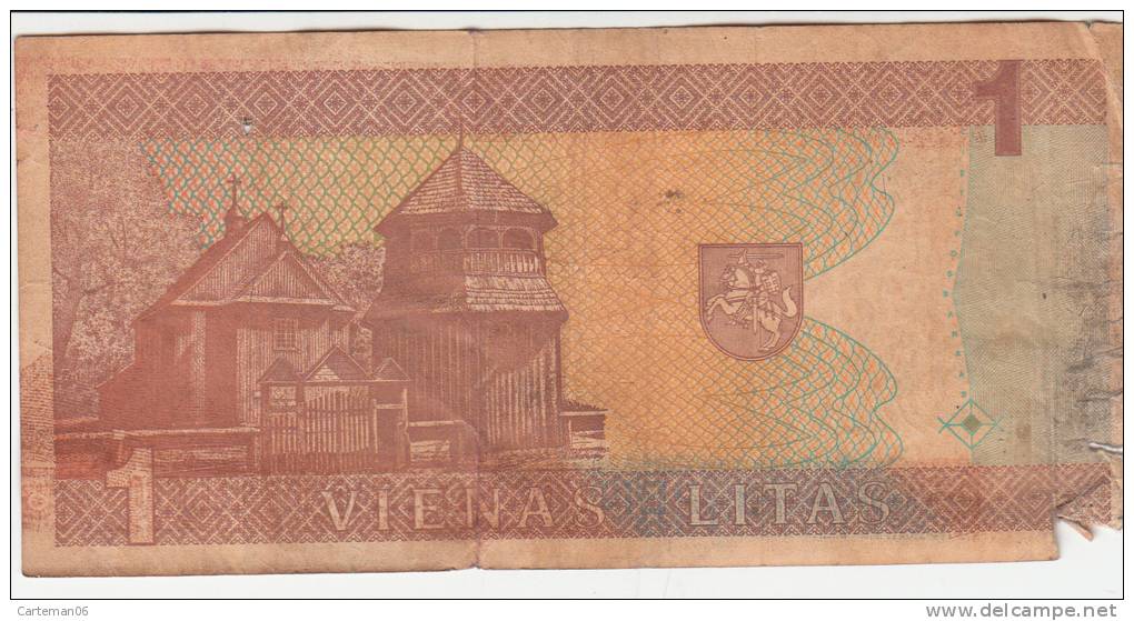 Billet - Lituanien - 1 Vienas Litas - 1994 - Lituania