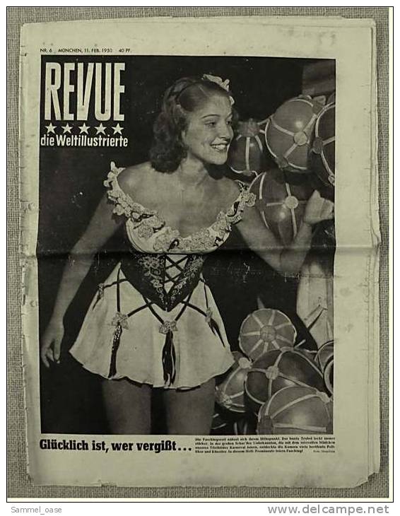 5 Außenblätter Der "REVUE Die Weltillustrierte" 11. 2. 1950  : Fechtturniere Wieder Erlaubt - Altri & Non Classificati