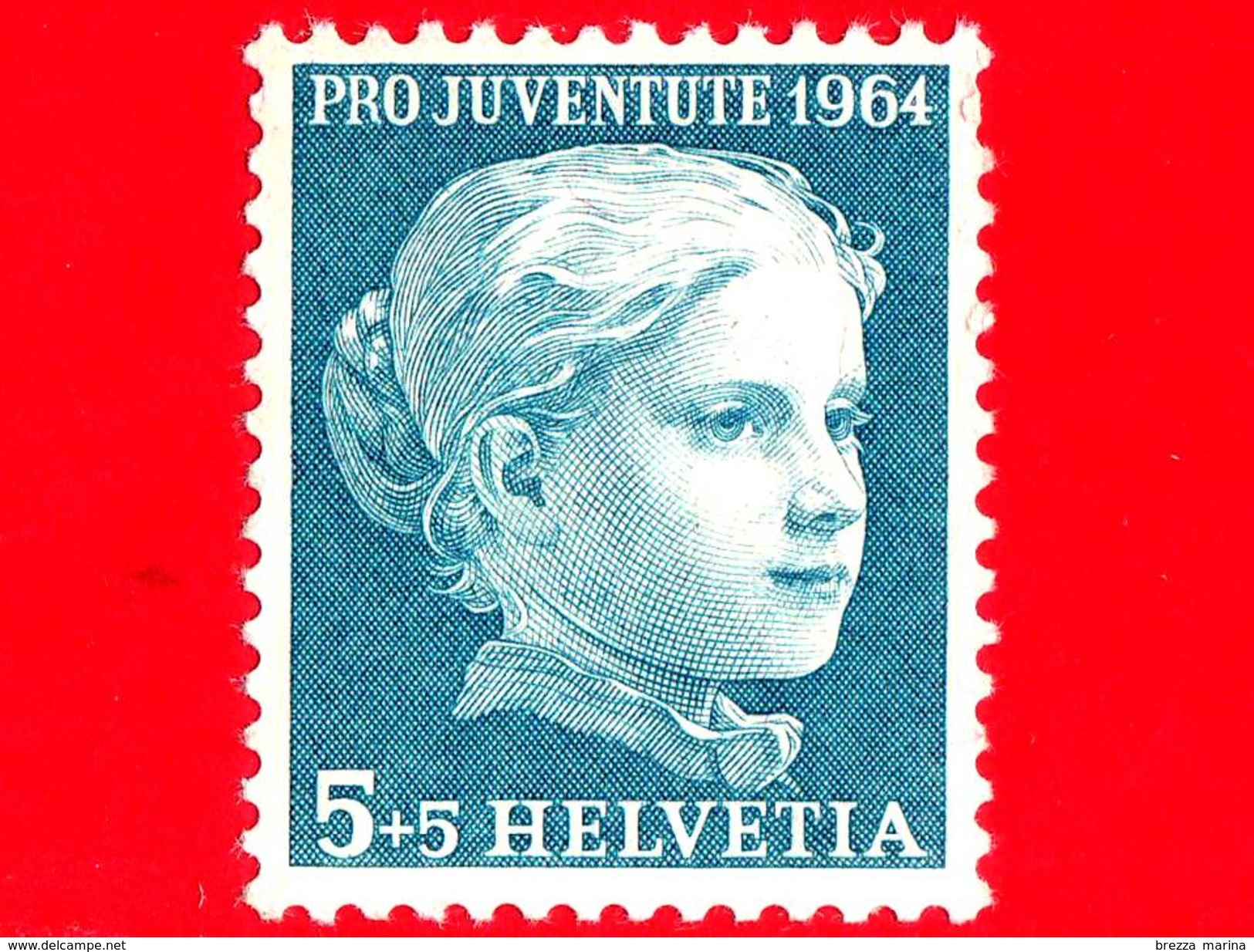 Nuovo - MNH - SVIZZERA - 1964 - Pro Juventute - Ritratto Di Ragazza Di A. Anker - 5.5 - Neufs