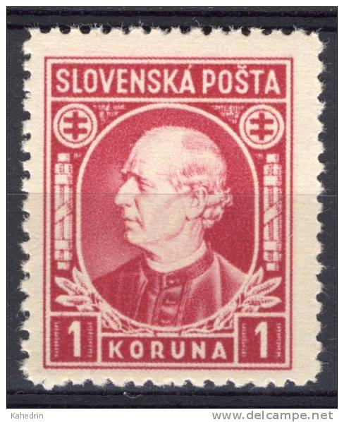 Slovakia Slovensko 1939, Andrej Hlinka **, MNH (READ!!!) - Ongebruikt