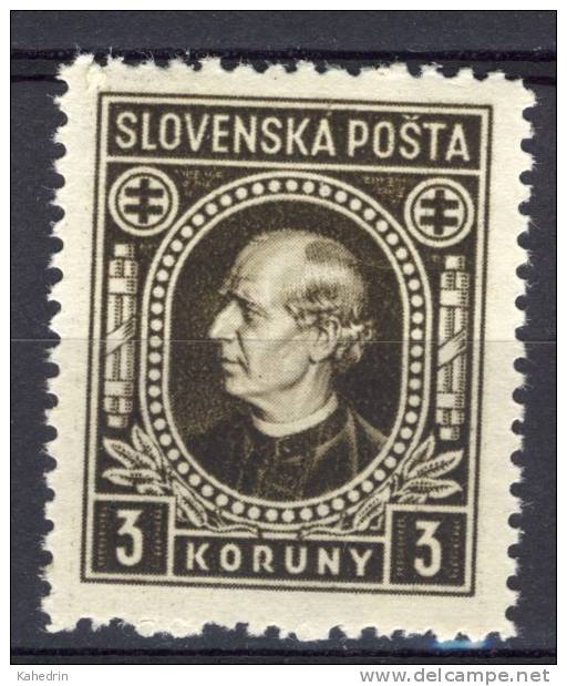 Slovakia Slovensko 1939, Andrej Hlinka **, MNH - Ongebruikt