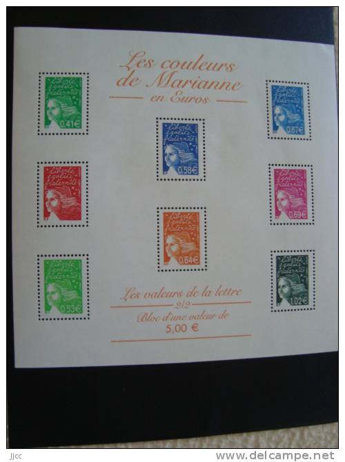 FRANCE-BF Neufs * * - N° 45-Les Couleurs De Marianne-2002 - Neufs