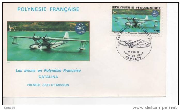 LES AVIONS EN POLYNESIE FRANCAISE CATALINA - Covers & Documents