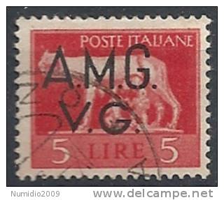 1945-47 TRIESTE AMG VG USATO 5 LIRE - RR10720 - Usados