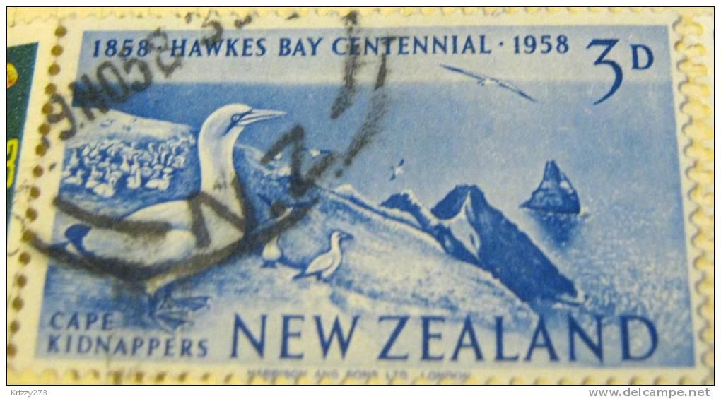 New Zealand 1958 Hawkes Bay Province Centenary 3d - Used - Other & Unclassified