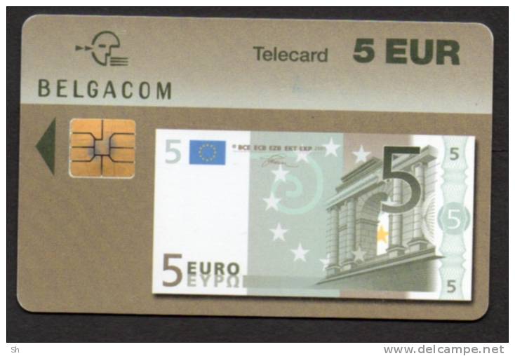 BELGACOM - 5 € - Billet Banque De 5 Euros - Banknote - Moneypaper - - Avec Puce