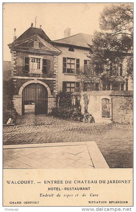 WALCOURT - Entrée Du Château Du Jardinet - Hôtel-restaurant - Walcourt