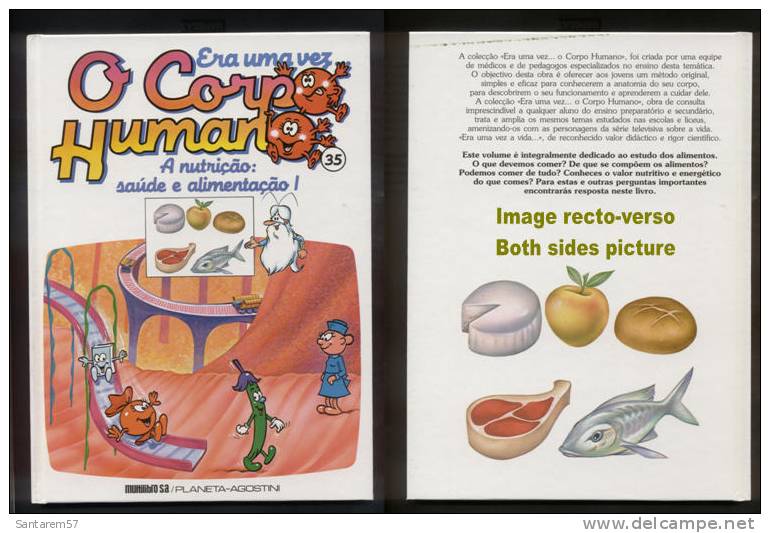 BD Livre Book Era Uma Vez O Corpo Humano N° 35 Il était Une Fois LA Nutrition Santé Et Alimentation - Fumetti & Mangas (altri Lingue)