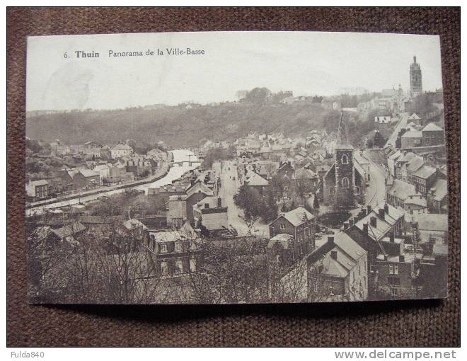 CPA.    THUIN.     Panorama De La Ville-Basse.    1929. - Thuin