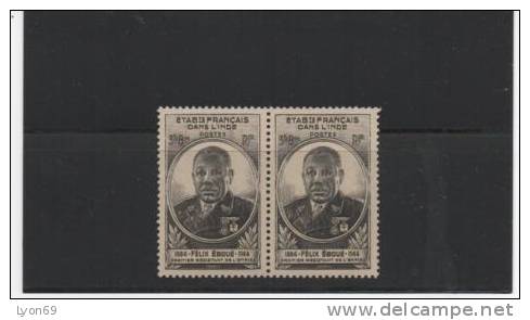 TIMBRES POSTEINDE  EBOUE  N° Y VERT 257 X 2    NEUF ** - Autres & Non Classés