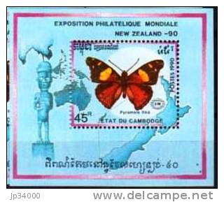 CAMBODGE: Papillons (Yvert BF78) Neuf Sans Charniere ** MNH - Schmetterlinge