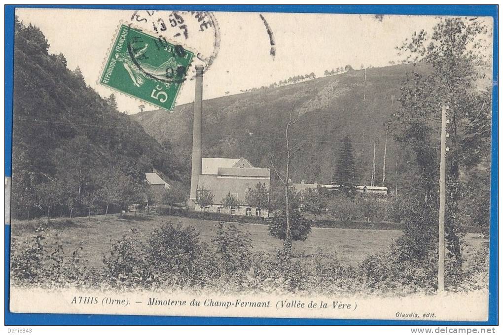 CPA - ORNE - ATHIS DE L'ORNE - MINOTERIE DU CHAMP FERMANT (Vallée De La Vère) - Glaudis - Athis De L'Orne