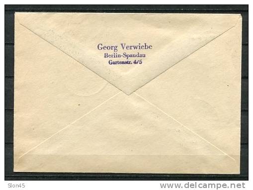 Germany Berlin (West) 1951 Cover Mi 74 First Day Special Cancel   CV 190 Euro - Lettres & Documents