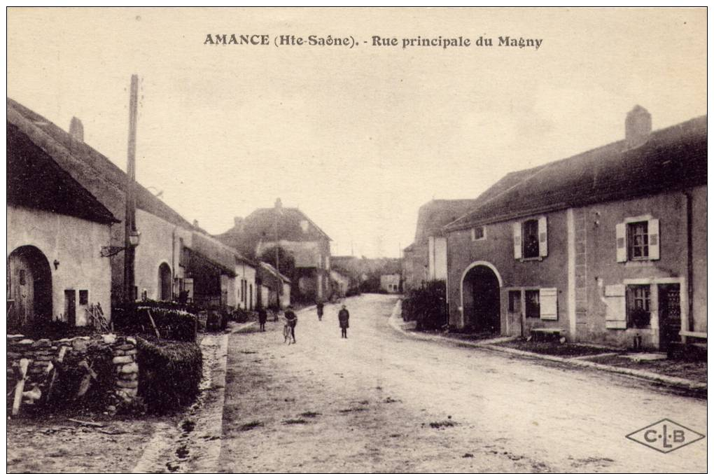 70 : AMANCE : Rue Principale Du Magny. - Autres & Non Classés